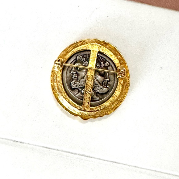Fendi Gold Coin Brooch - Picture 4 of 5